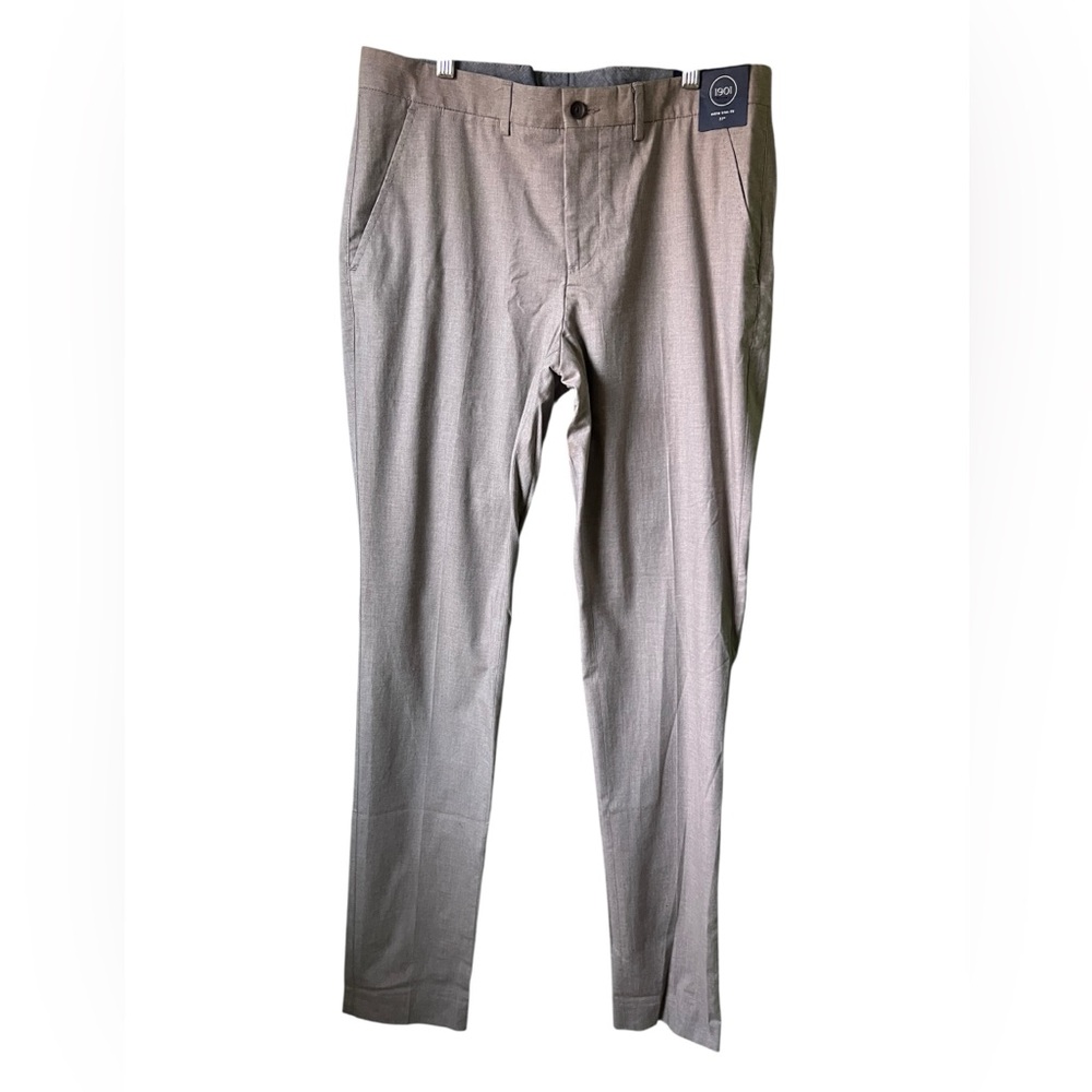 1901 Men’s Tan Heathered‎ Extra Trim Fit Dress Pants 32x34 NWT